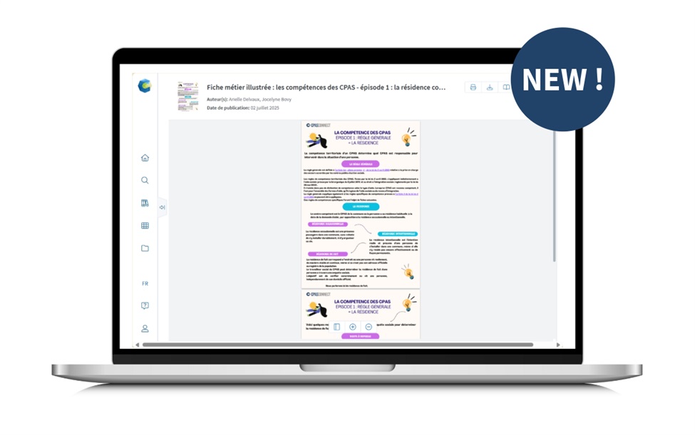 De nouvelles fiches métiers illustrées sont disponibles sur CPASConnect !