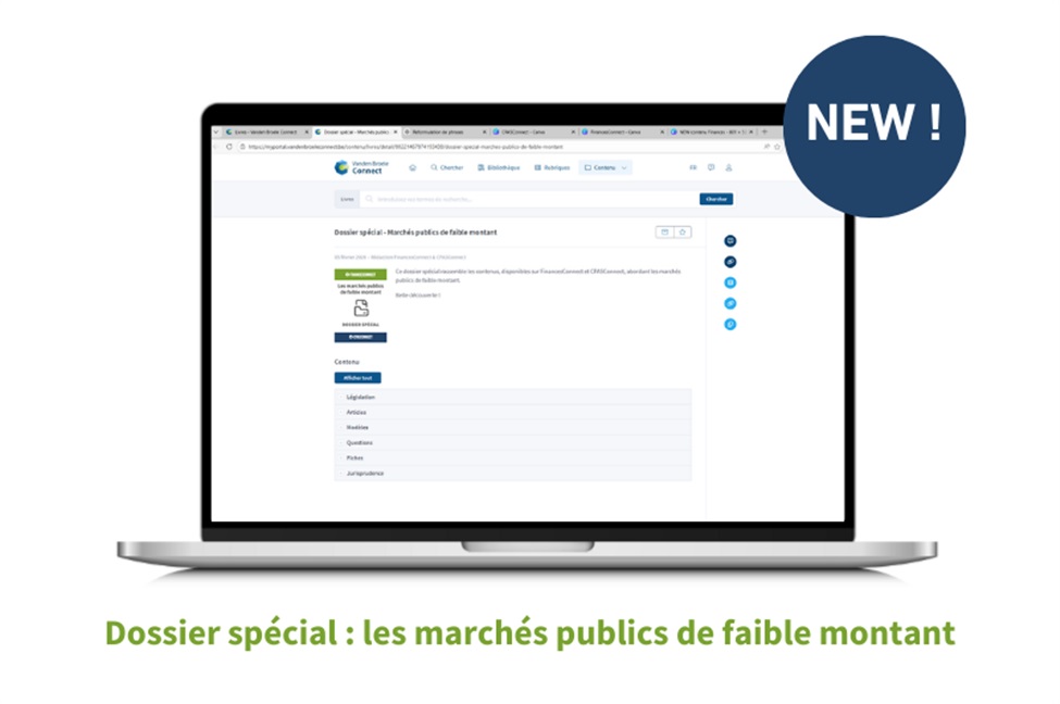 Nouveau : découvrez notre dossier spécial sur les marchés publics de faible montant