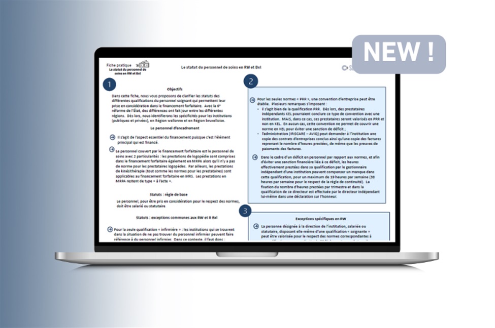 Financement des MR/MRS - Nouvelles fiches pratiques