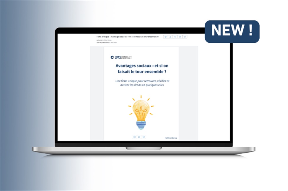 « Les avantages sociaux, et si on faisait le tour ensemble ? » -  Une nouvelle fiche pratique pour retrouver, vérifier et activer les droits en quelques clics